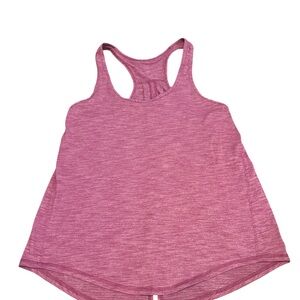 Lululemon tie back under the sun Pink Racerback Tank Top